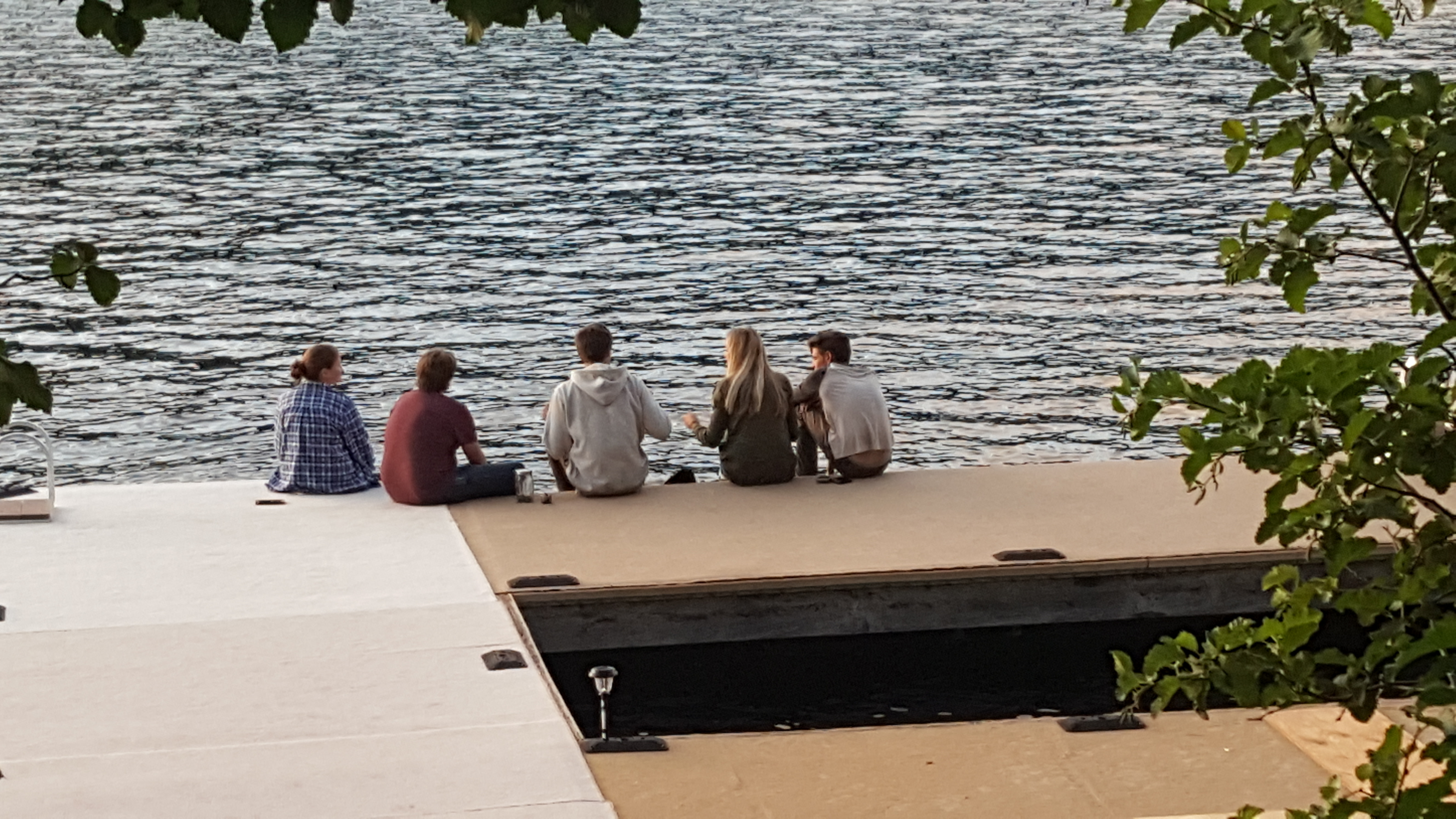 On the dock at Donner Lake